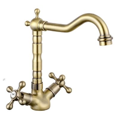  SAGITTARIUS TRAFALGAR FRENCH CLASSIC BRUSHED BRASS TRADITIONAL MONO KITCHEN SINK MIXER TAP with SWIVEL SPOUT, KTT/293/BB *SPECIAL OFFER*